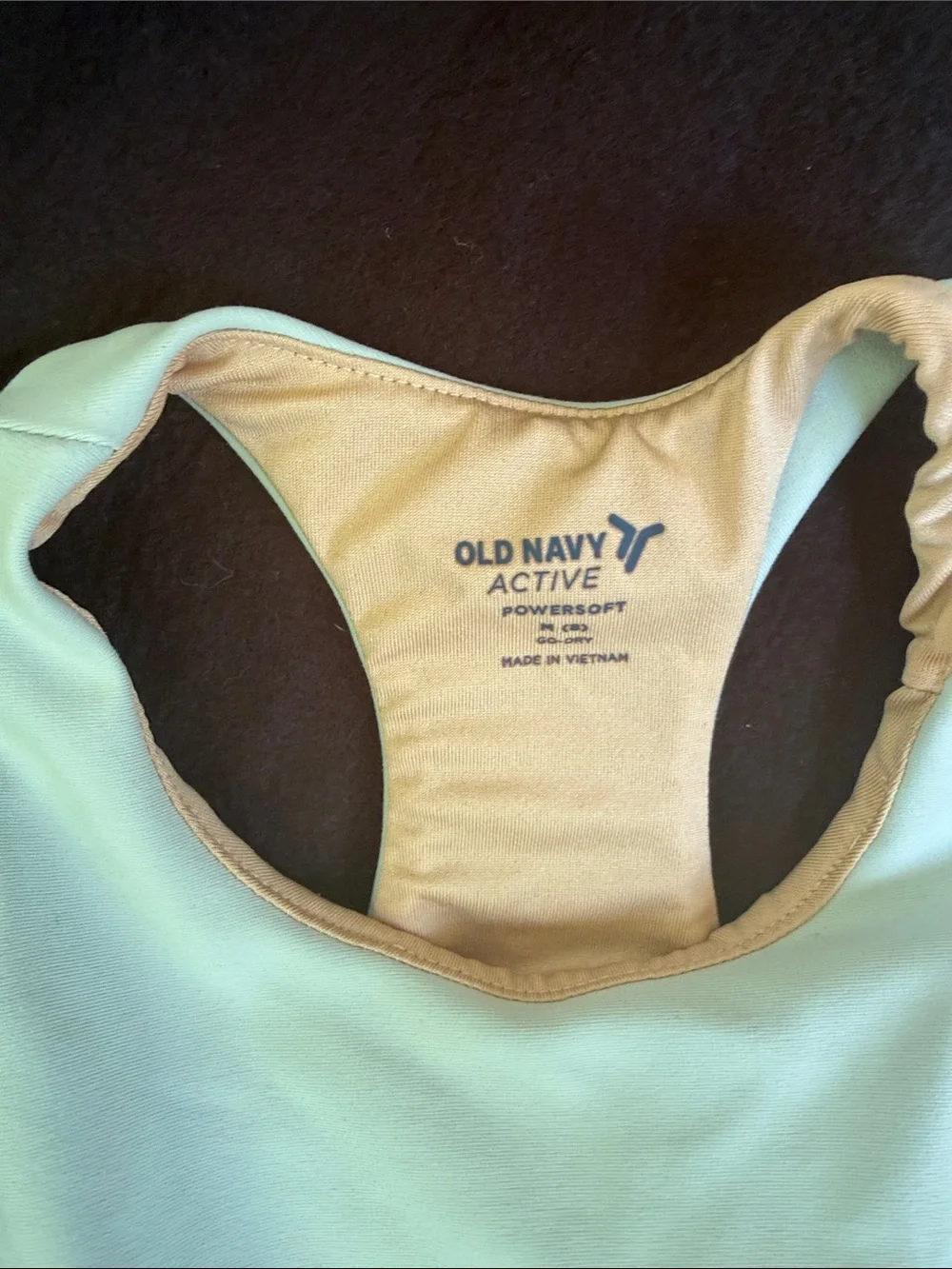 Old Navy Girls Mint Green & Light Purple Racerback Crop Tanks